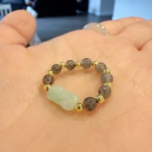 NEW Handmade Natural Burmese A-Grade Jadeite Ring